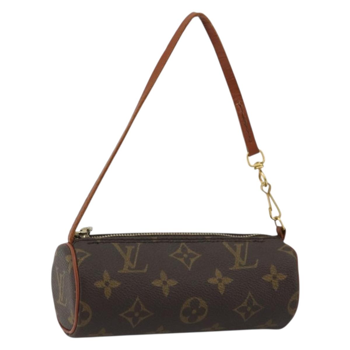 LOUIS VUITTON Monogram Papillon Pouch LV Auth BA12116