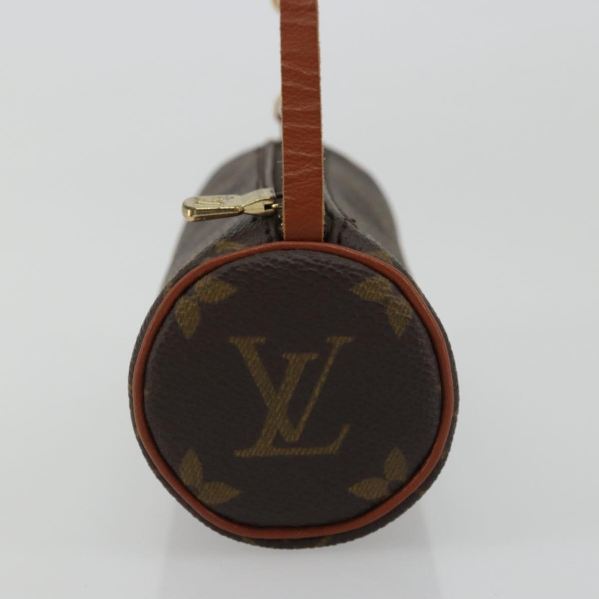 LOUIS VUITTON Monogram Papillon Pouch LV Auth BA12116