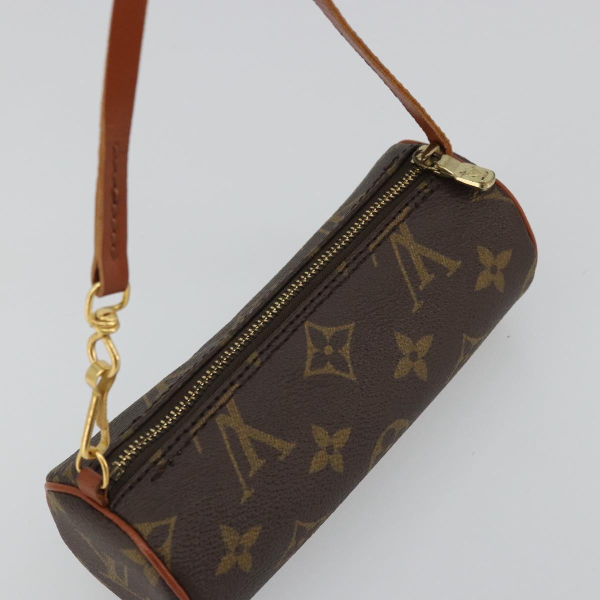 LOUIS VUITTON Monogram Papillon Pouch LV Auth BA12116