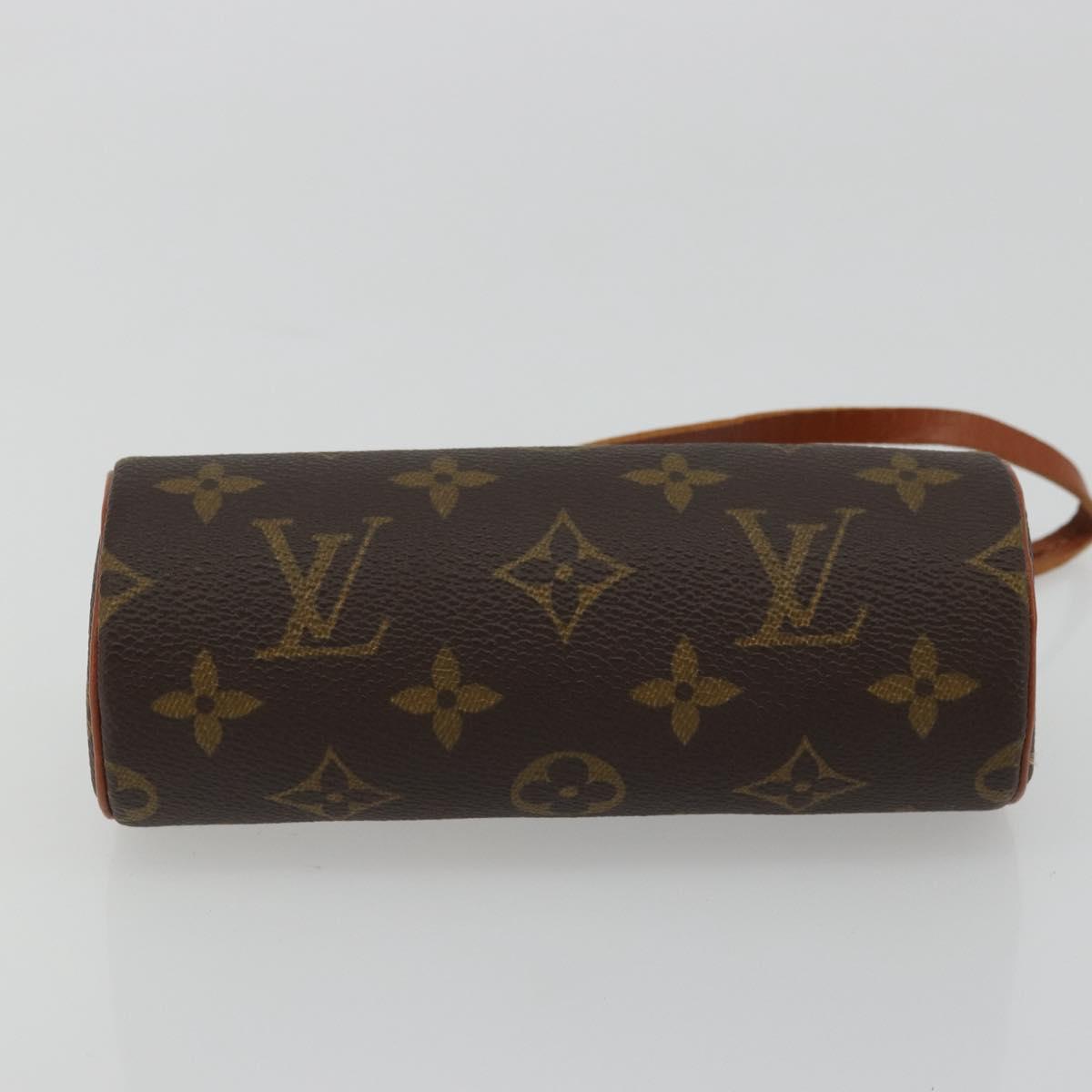 LOUIS VUITTON Monogram Papillon Pouch LV Auth BA12116