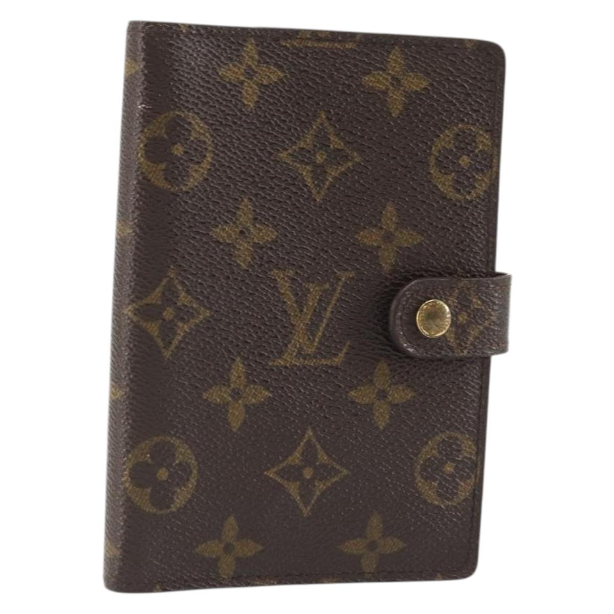 LOUIS VUITTON Monogram Agenda PM Day Planner Cover R20005 LV Auth BA12147