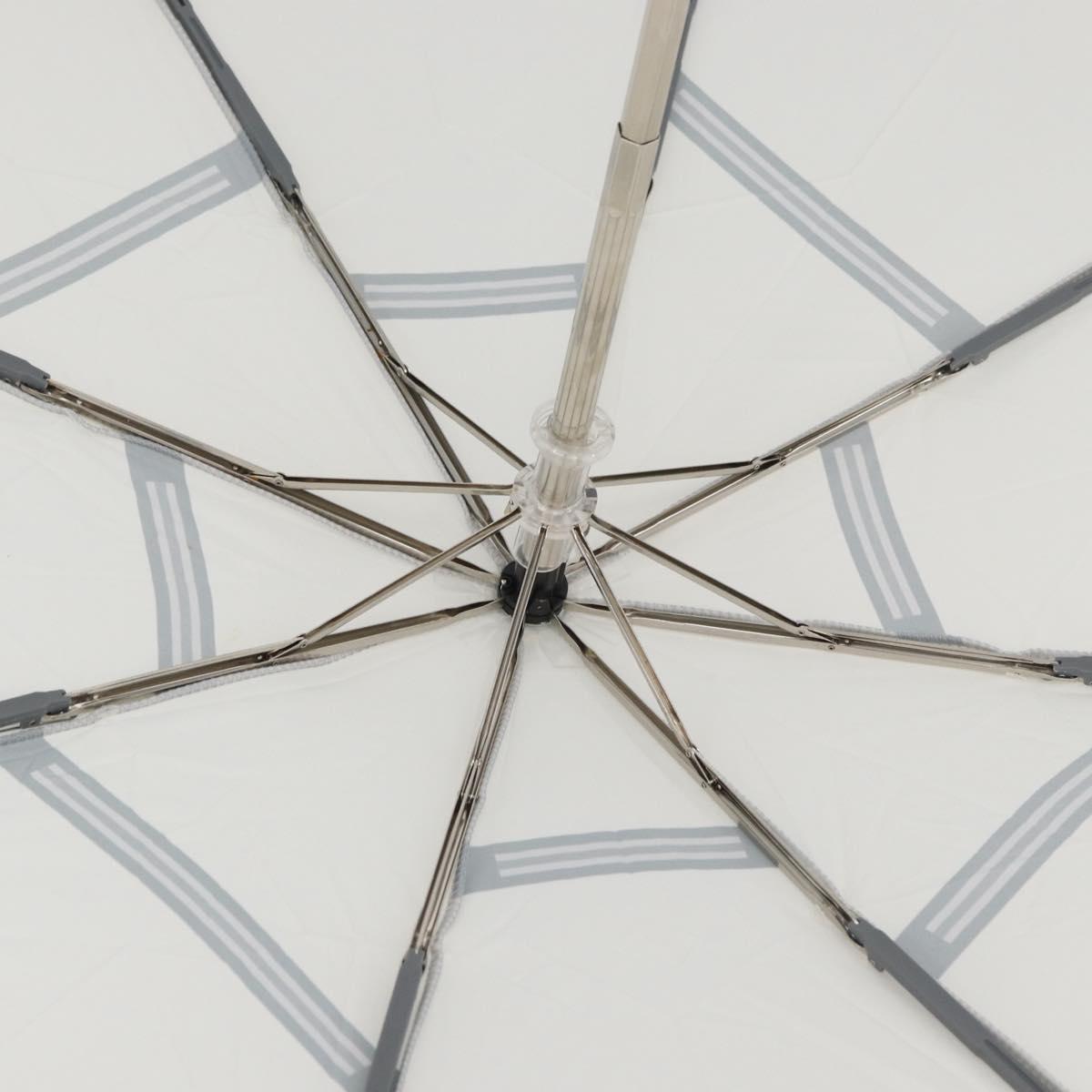LOUIS VUITTON Fondation Folding Umbrella Nylon Gray LV Auth BA12155A