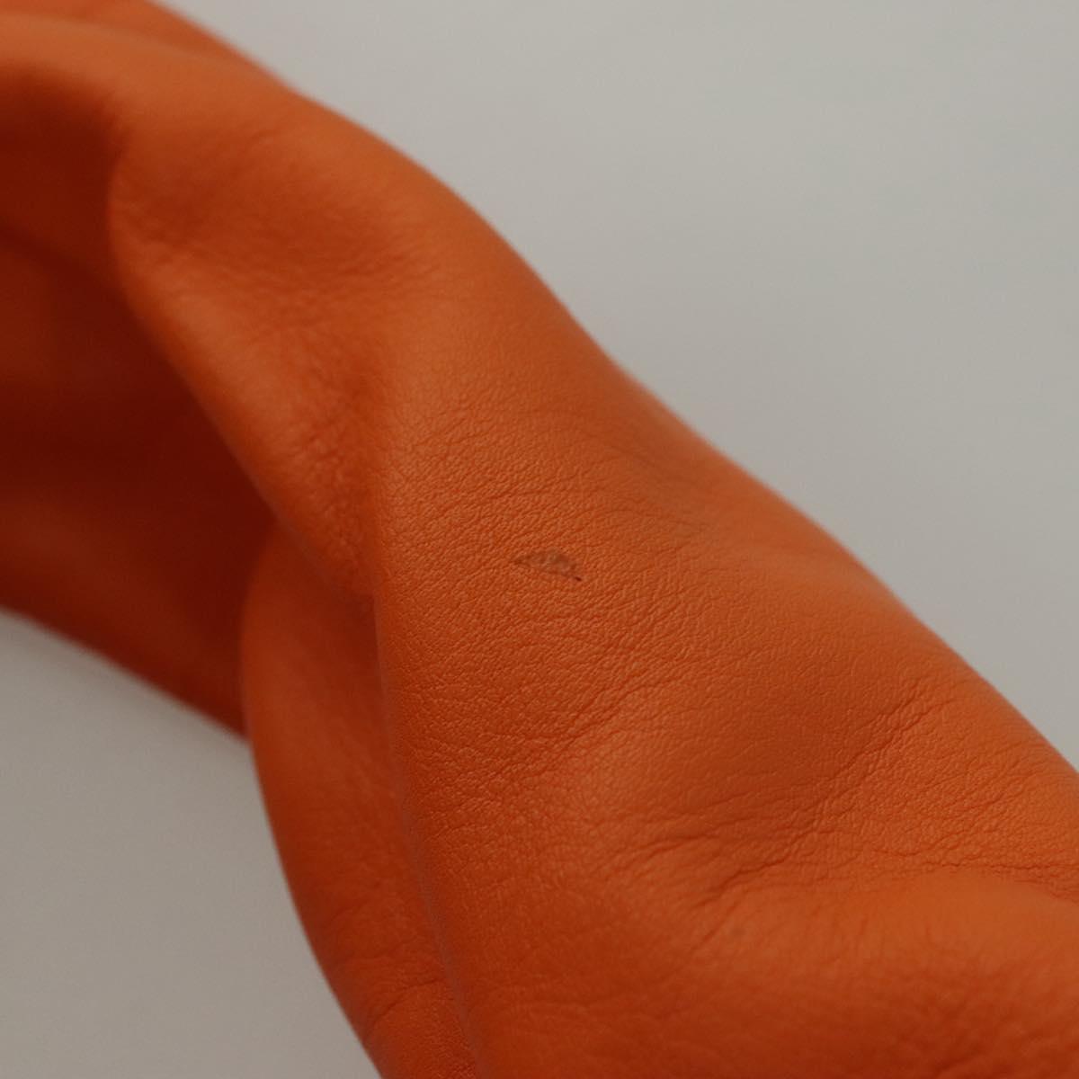 BOTTEGA VENETA Shoulder Bag Leather Orange Auth BA1216AM