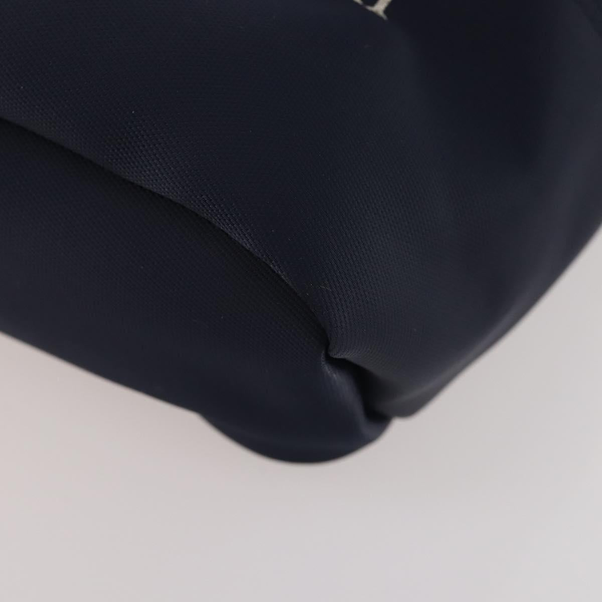 VALENTINO Shoulder Bag Nylon Suede Leather 2 Set Black Navy Auth BA12172