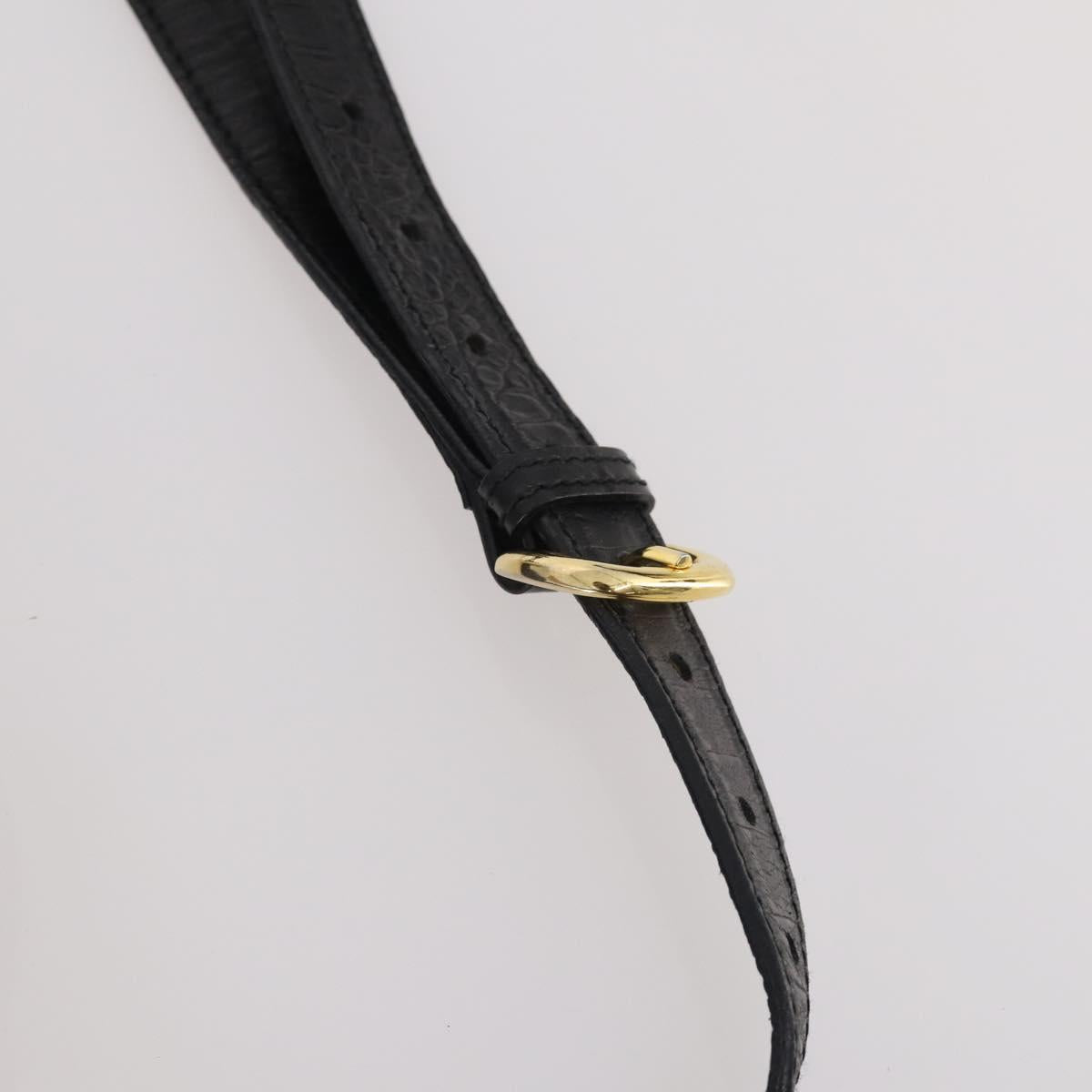 VALENTINO Shoulder Bag Nylon Suede Leather 2 Set Black Navy Auth BA12172