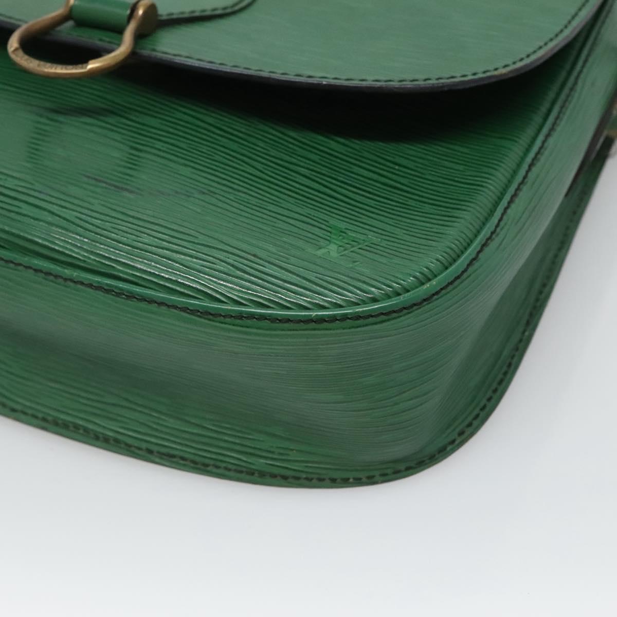 LOUIS VUITTON Epi Saint Cloud GM Shoulder Bag Green M52194 LV Auth BA1218