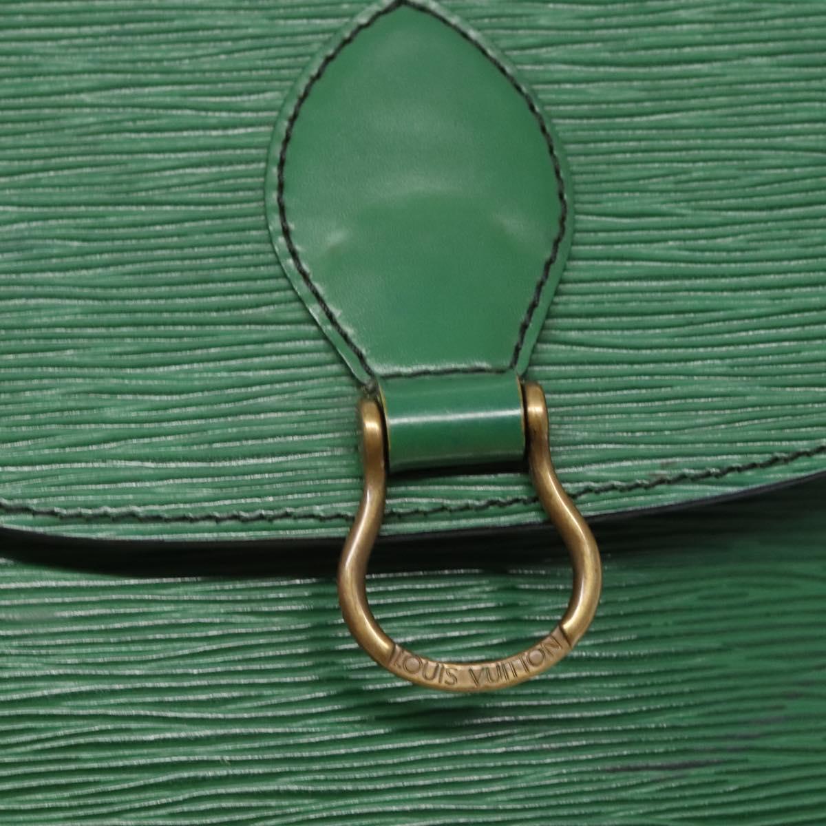 LOUIS VUITTON Epi Saint Cloud GM Shoulder Bag Green M52194 LV Auth BA1218