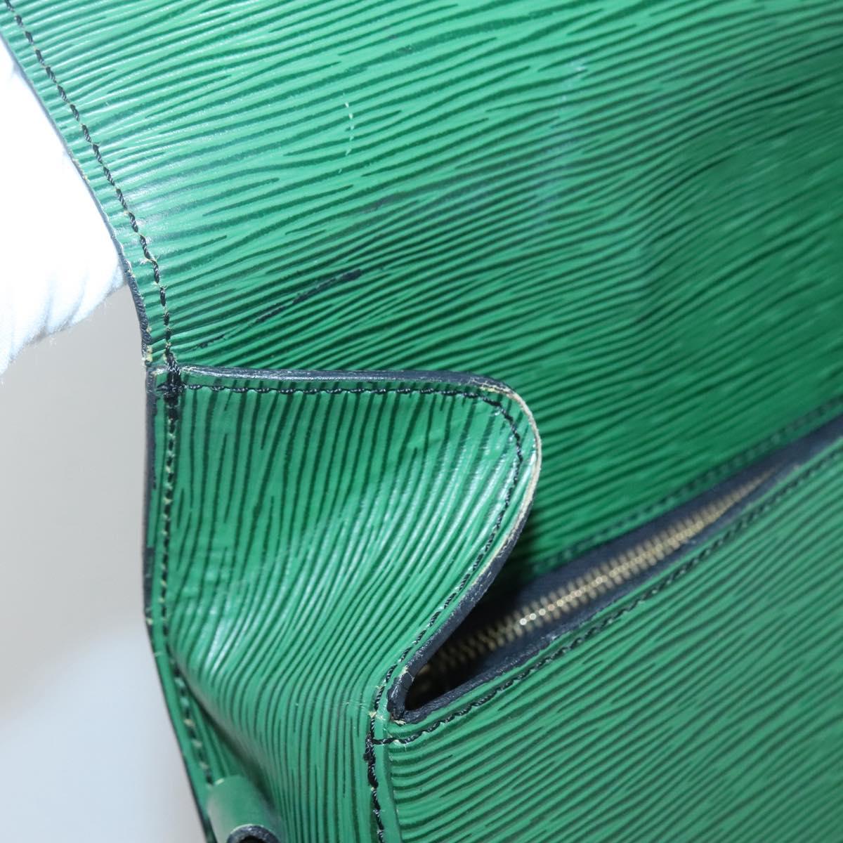 LOUIS VUITTON Epi Saint Cloud GM Shoulder Bag Green M52194 LV Auth BA1218