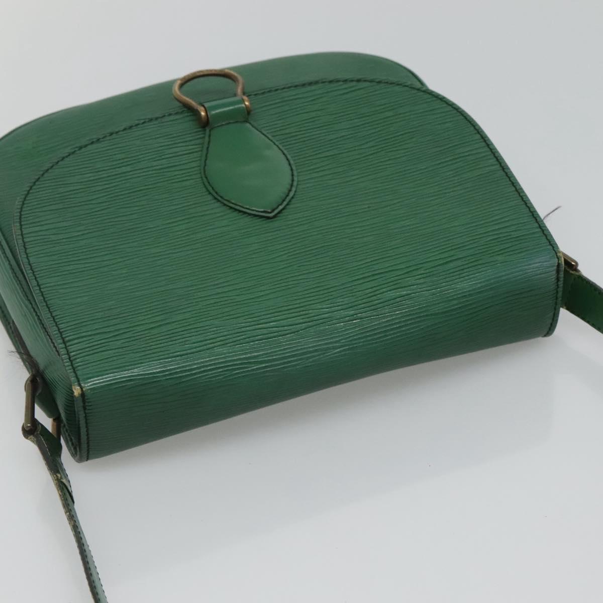 LOUIS VUITTON Epi Saint Cloud GM Shoulder Bag Green M52194 LV Auth BA1218
