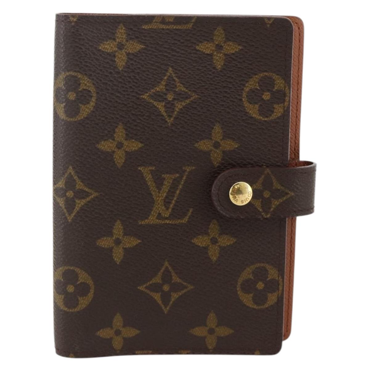 LOUIS VUITTON Monogram Agenda PM Day Planner Cover R20005 LV Auth BA12184A