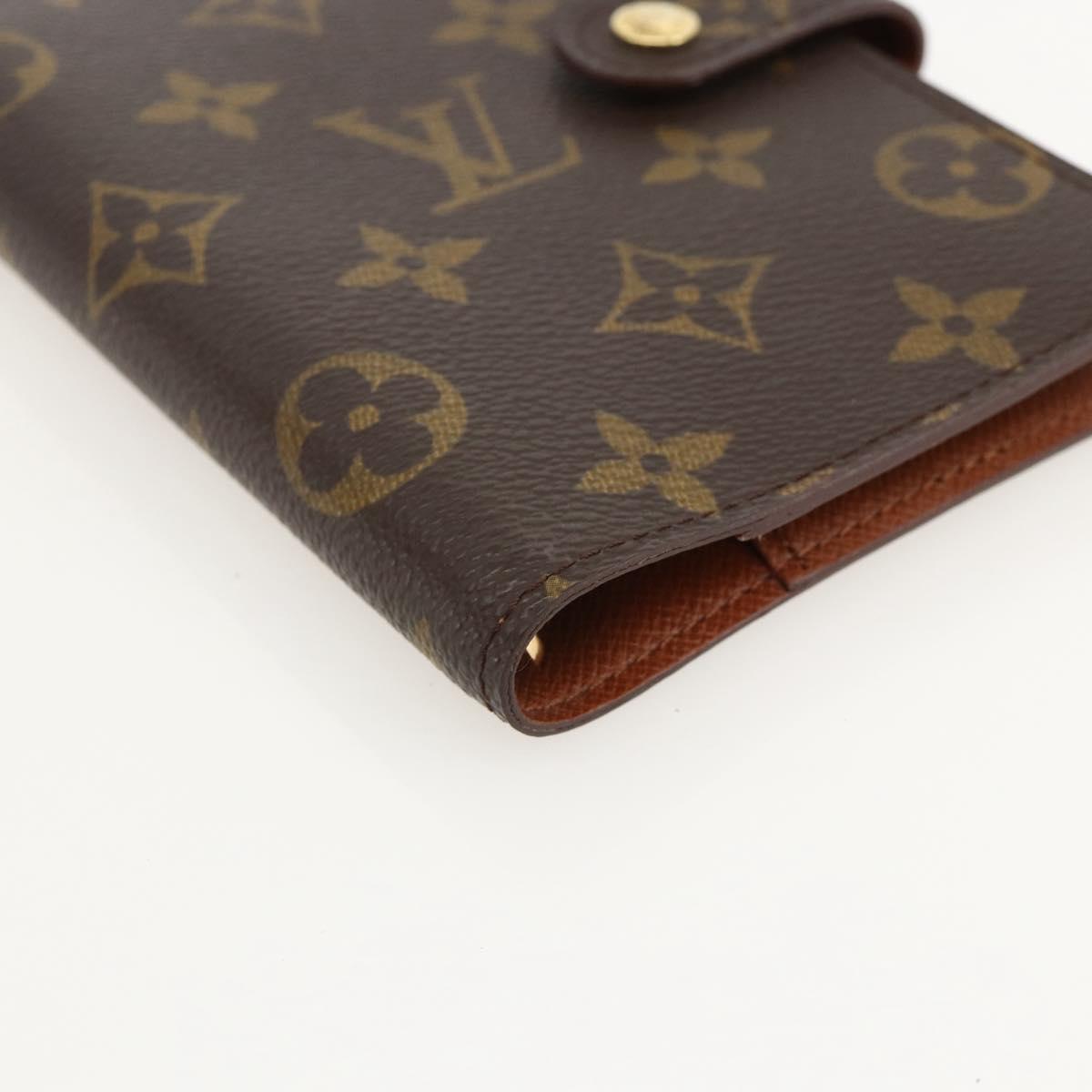 LOUIS VUITTON Monogram Agenda PM Day Planner Cover R20005 LV Auth BA12184A