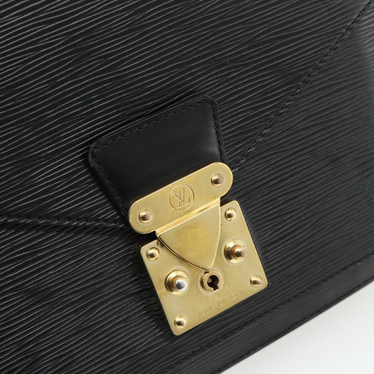 LOUIS VUITTON Epi Monceau 28 Hand Bag Black M52122 LV Auth BA12216