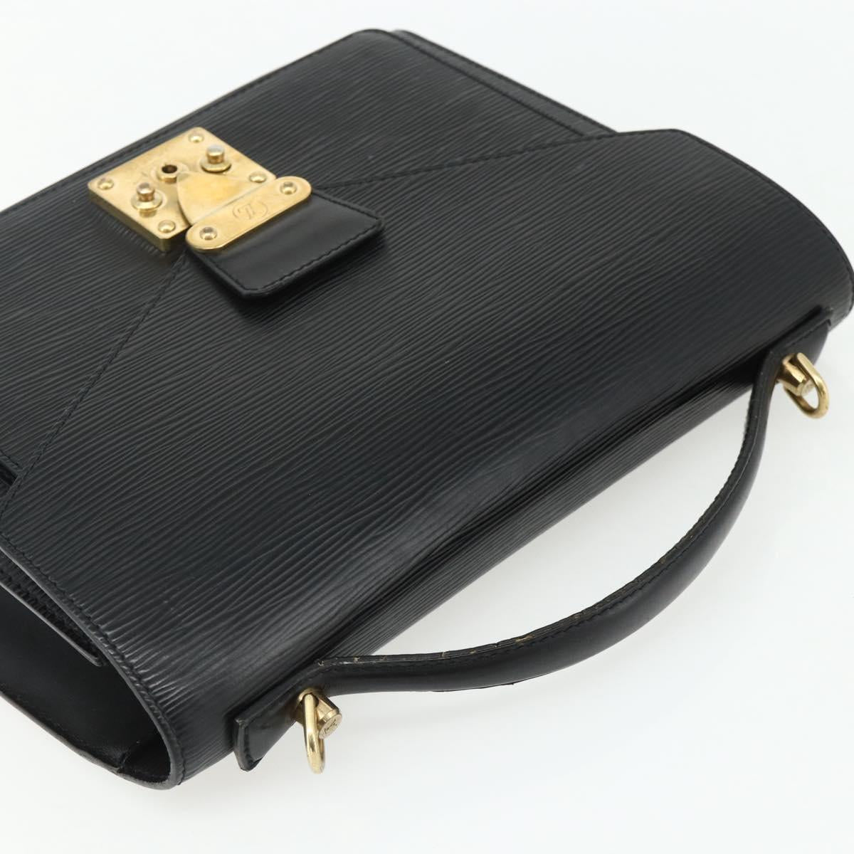 LOUIS VUITTON Epi Monceau 28 Hand Bag Black M52122 LV Auth BA12216