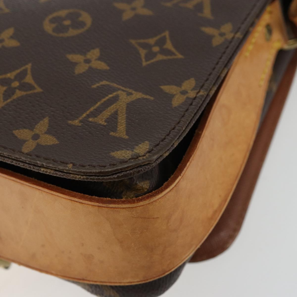 LOUIS VUITTON Monogram Cartouchiere MM Shoulder Bag M51253 LV Auth BA12218