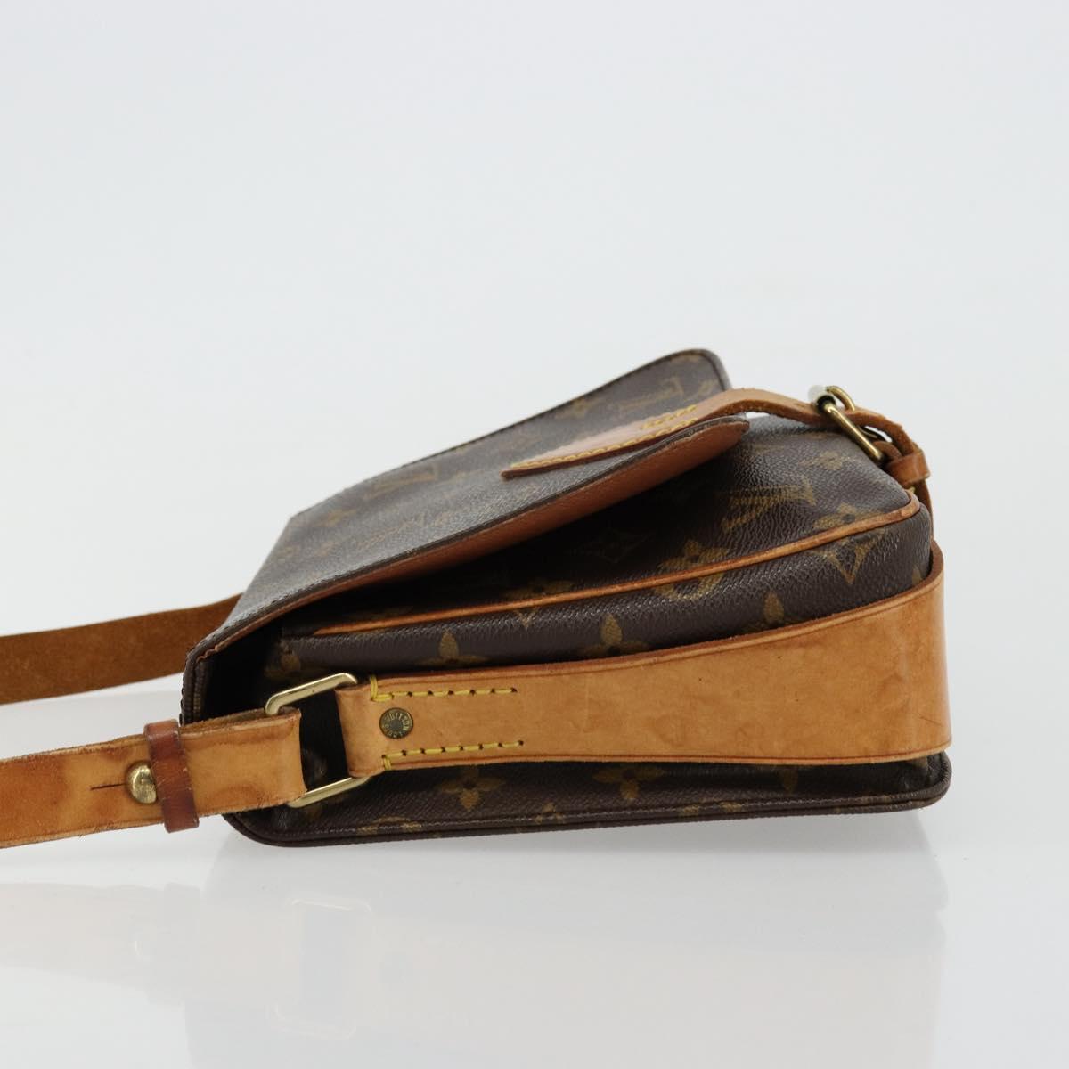LOUIS VUITTON Monogram Cartouchiere MM Shoulder Bag M51253 LV Auth BA12218