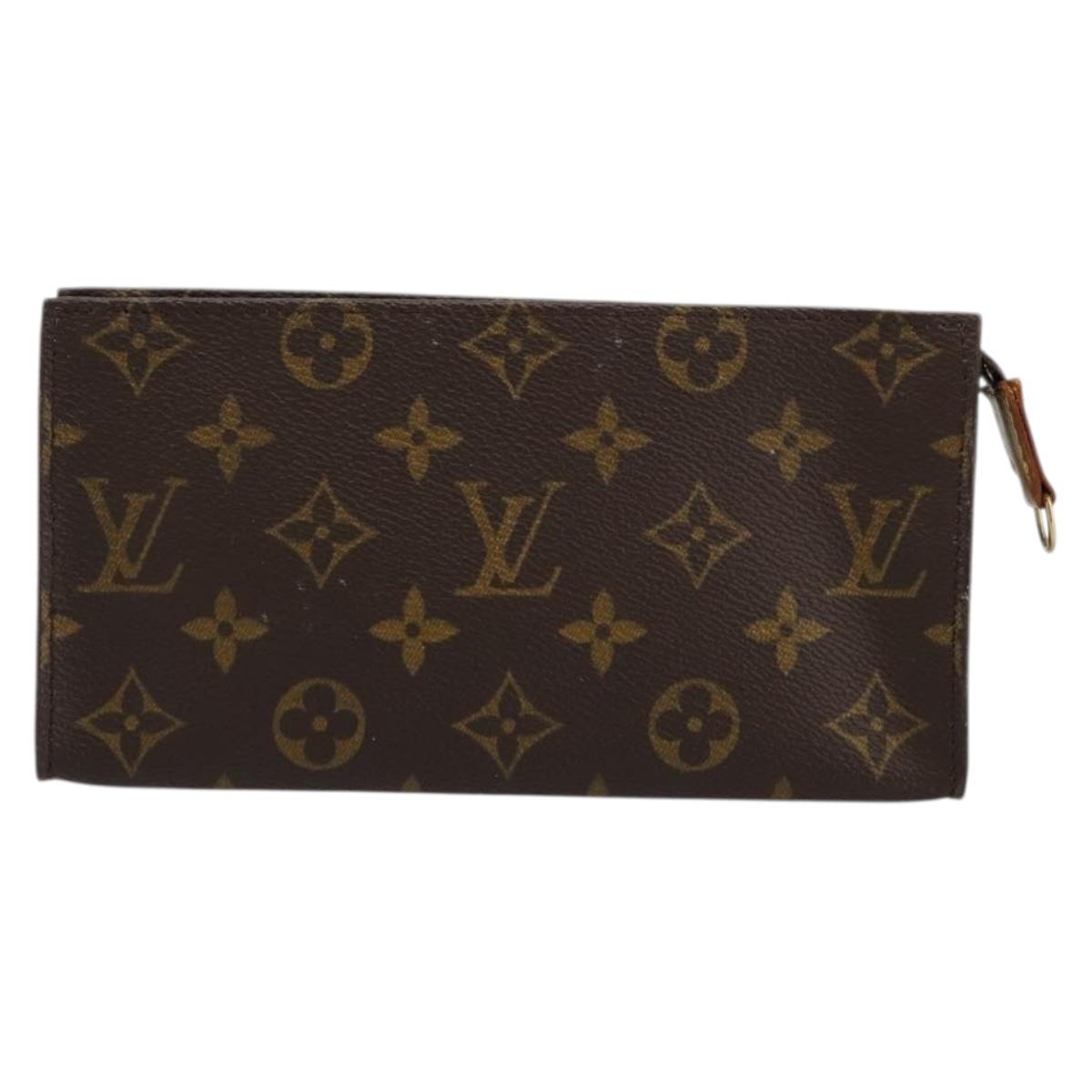 LOUIS VUITTON Monogram Bucket GM Accessory Pouch LV Auth BA12224