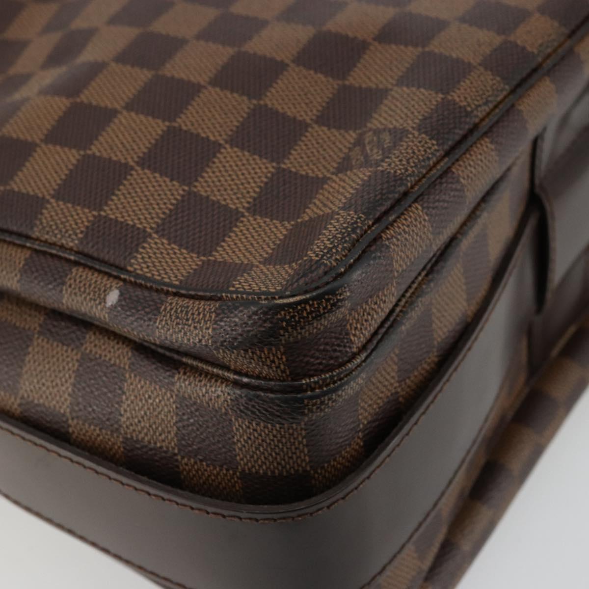 LOUIS VUITTON Damier Ebene Naviglio Shoulder Bag N45255 LV Auth BA12240