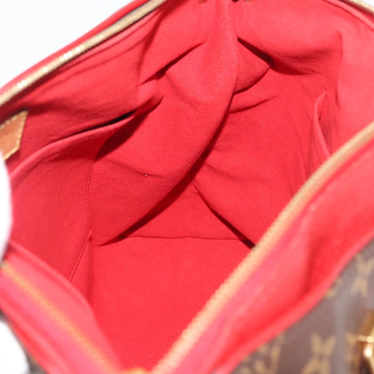 LOUIS VUITTON Monogram Pallas MM Hand Bag 2way Red M41175 LV Auth BA12249A