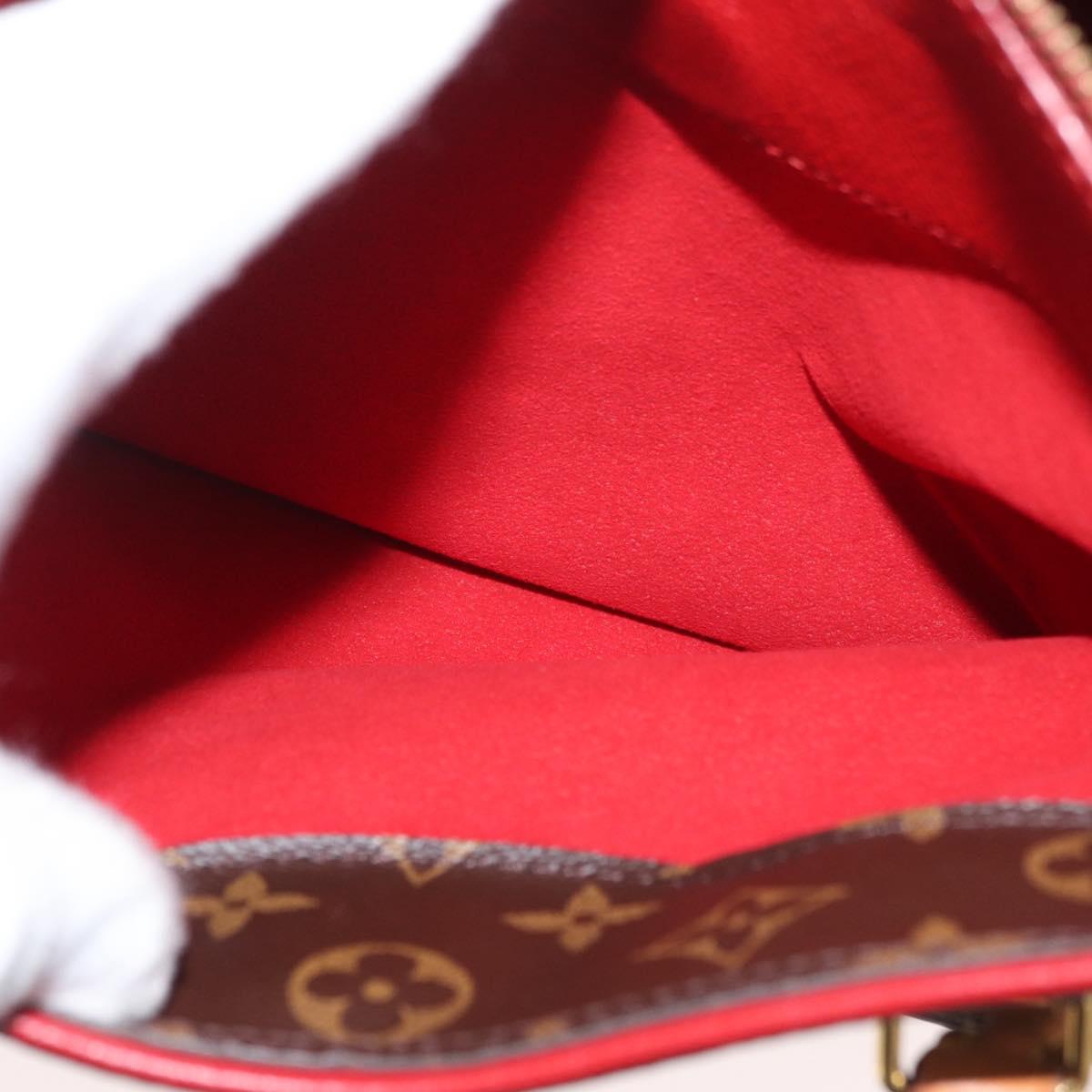LOUIS VUITTON Monogram Pallas MM Hand Bag 2way Red M41175 LV Auth BA12249A