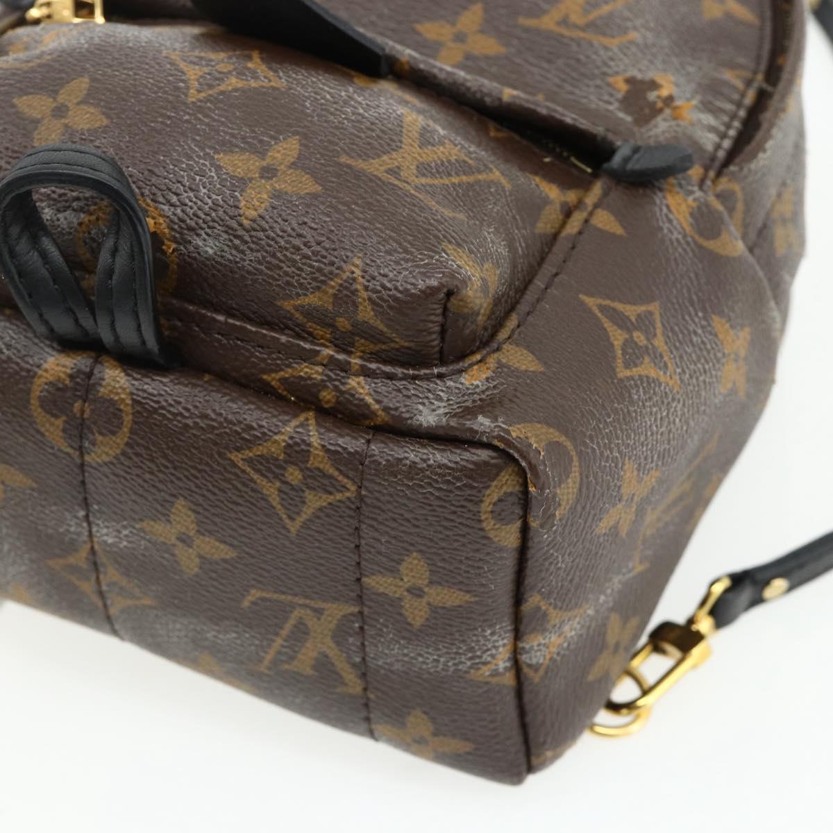 LOUIS VUITTON Monogram Palm Springs MINI Backpack M44873 LV Auth BA12251A
