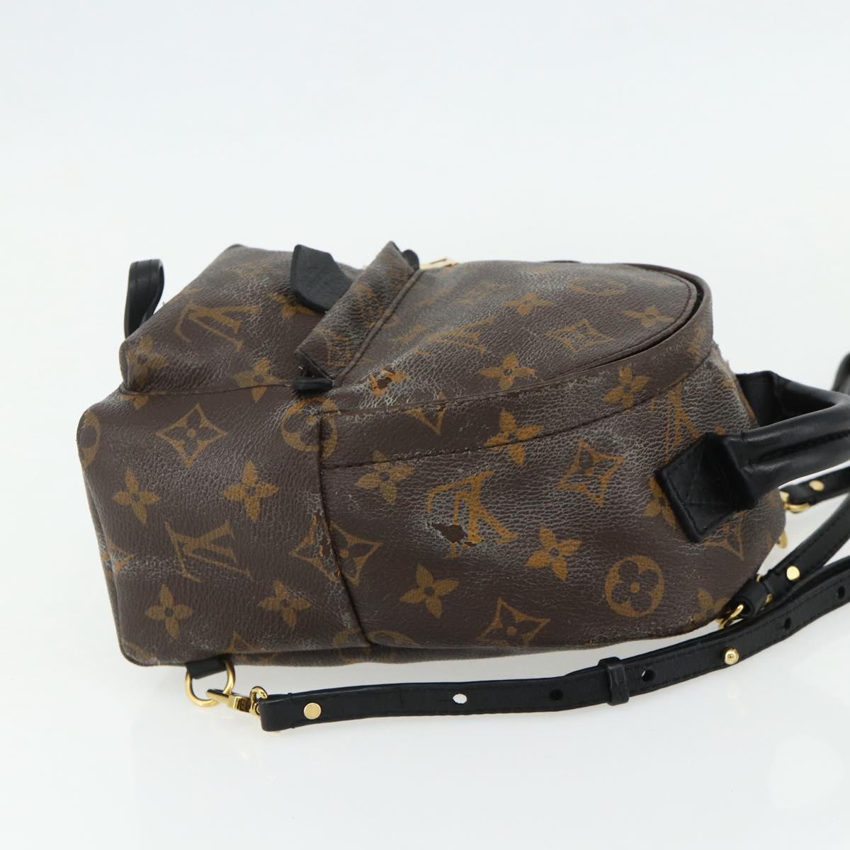 LOUIS VUITTON Monogram Palm Springs MINI Backpack M44873 LV Auth BA12251A