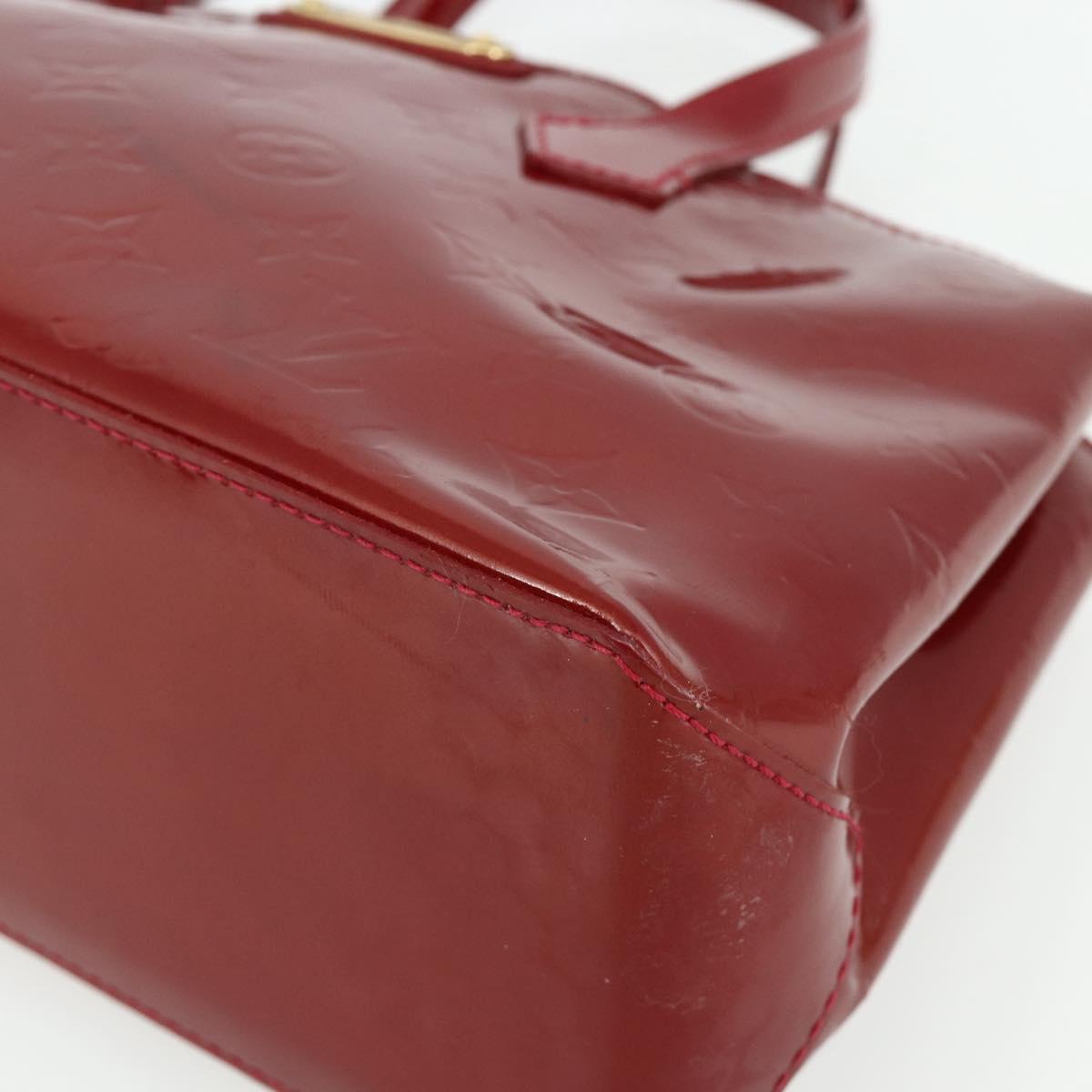 LOUIS VUITTON Monogram Vernis Wilshire PM Bag Pomme D'amour M93642 Auth BA12260