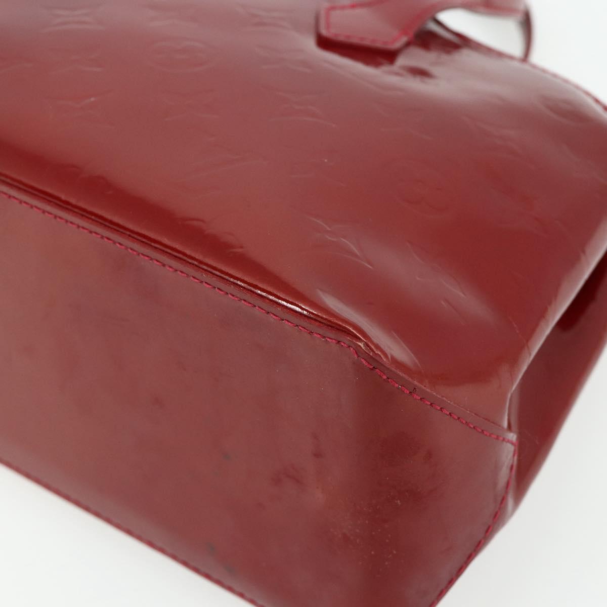 LOUIS VUITTON Monogram Vernis Wilshire PM Bag Pomme D'amour M93642 Auth BA12260