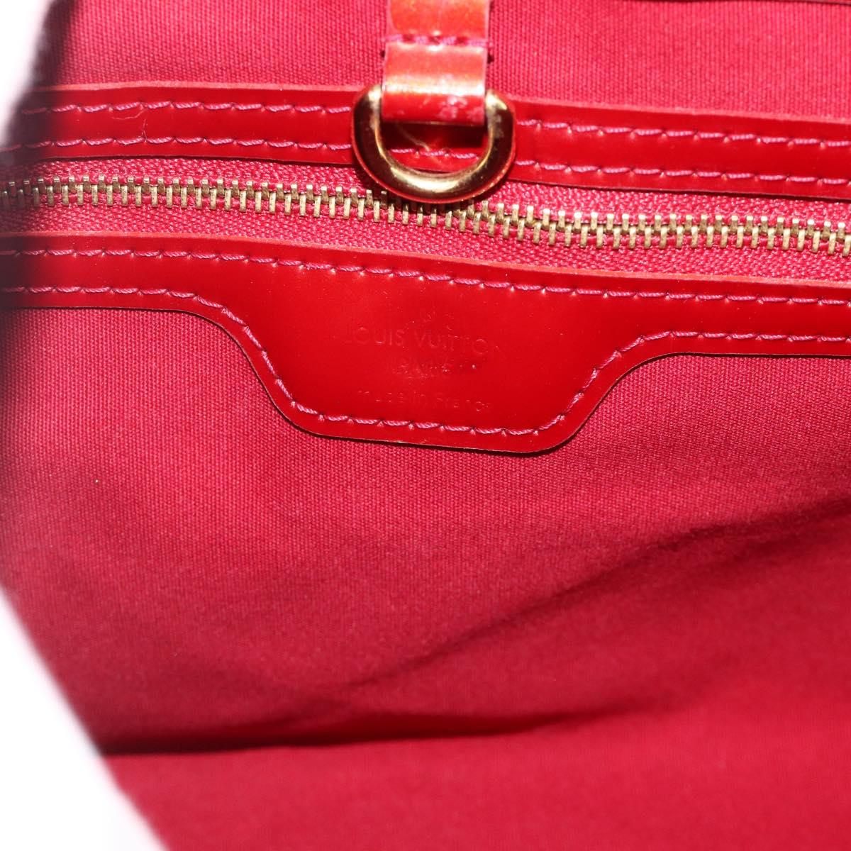LOUIS VUITTON Monogram Vernis Wilshire PM Bag Pomme D'amour M93642 Auth BA12260