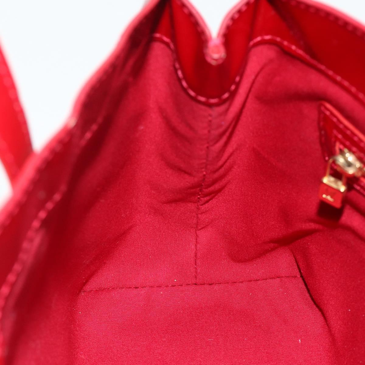 LOUIS VUITTON Monogram Vernis Wilshire PM Bag Pomme D'amour M93642 Auth BA12260