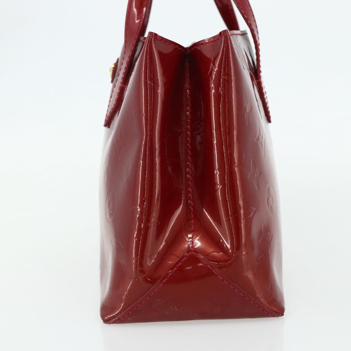 LOUIS VUITTON Monogram Vernis Wilshire PM Bag Pomme D'amour M93642 Auth BA12260
