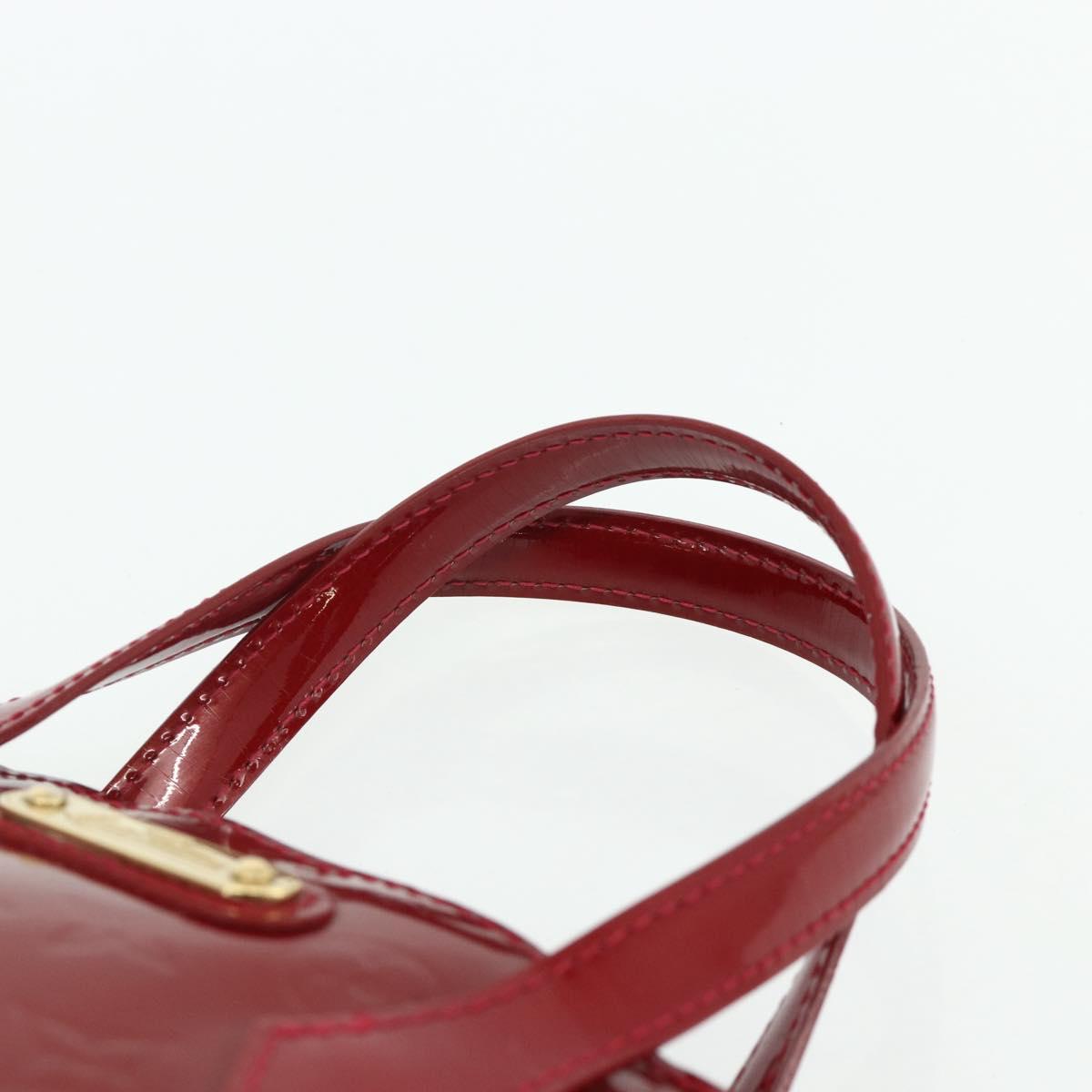 LOUIS VUITTON Monogram Vernis Wilshire PM Bag Pomme D'amour M93642 Auth BA12260