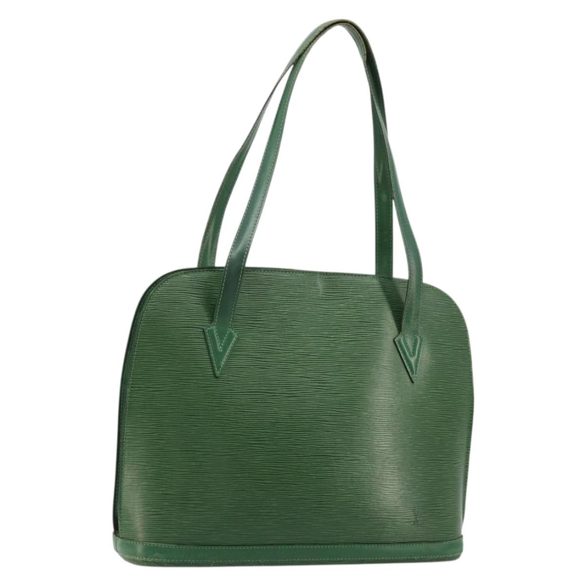 LOUIS VUITTON Epi Lussac Shoulder Bag Green M52284 LV Auth BA12273