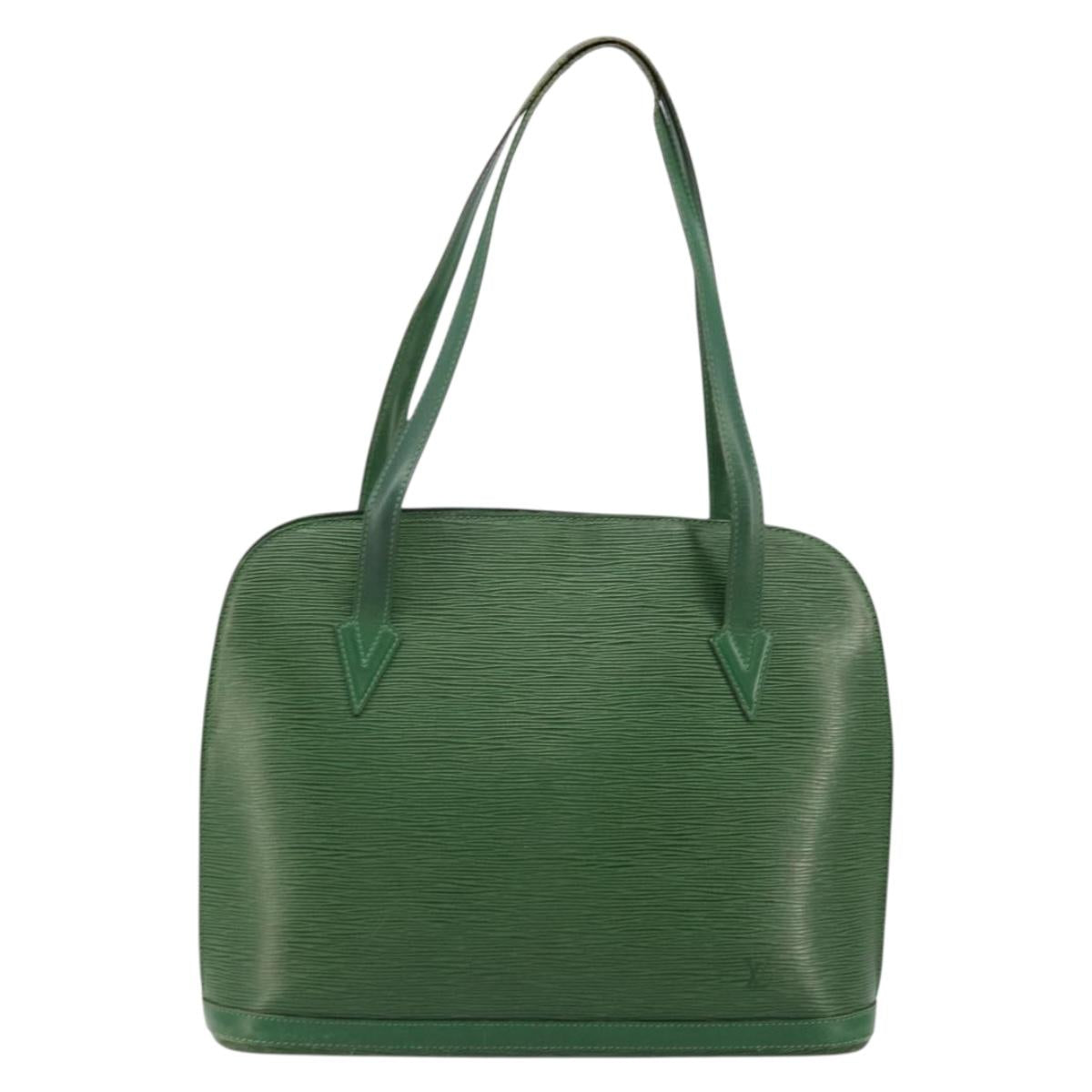 LOUIS VUITTON Epi Lussac Shoulder Bag Green M52284 LV Auth BA12273