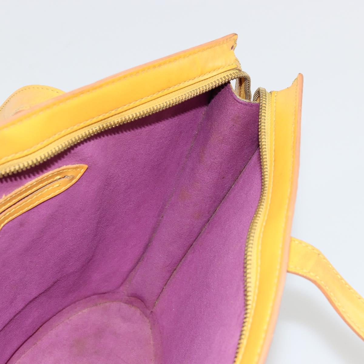 LOUIS VUITTON Epi Saint Jacques Hand Bag Yellow M52279 LV Auth BA12274