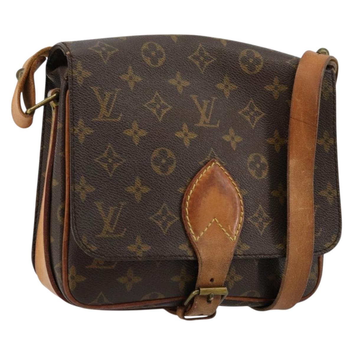 LOUIS VUITTON Monogram Cartouchiere MM Shoulder Bag M51253 LV Auth BA12277