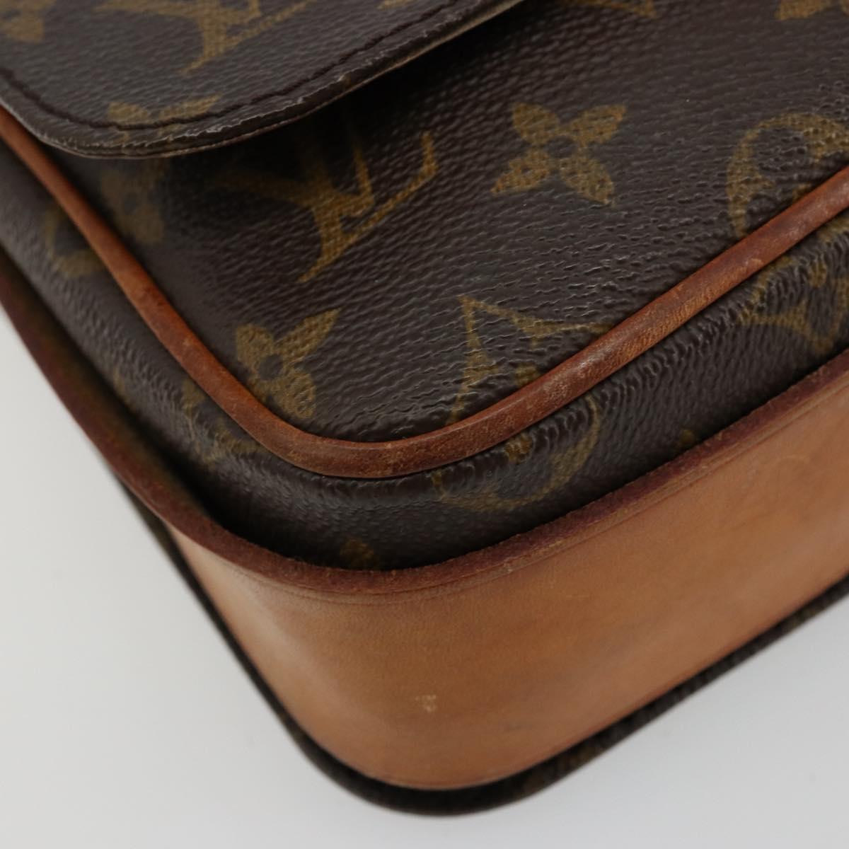 LOUIS VUITTON Monogram Cartouchiere MM Shoulder Bag M51253 LV Auth BA12277