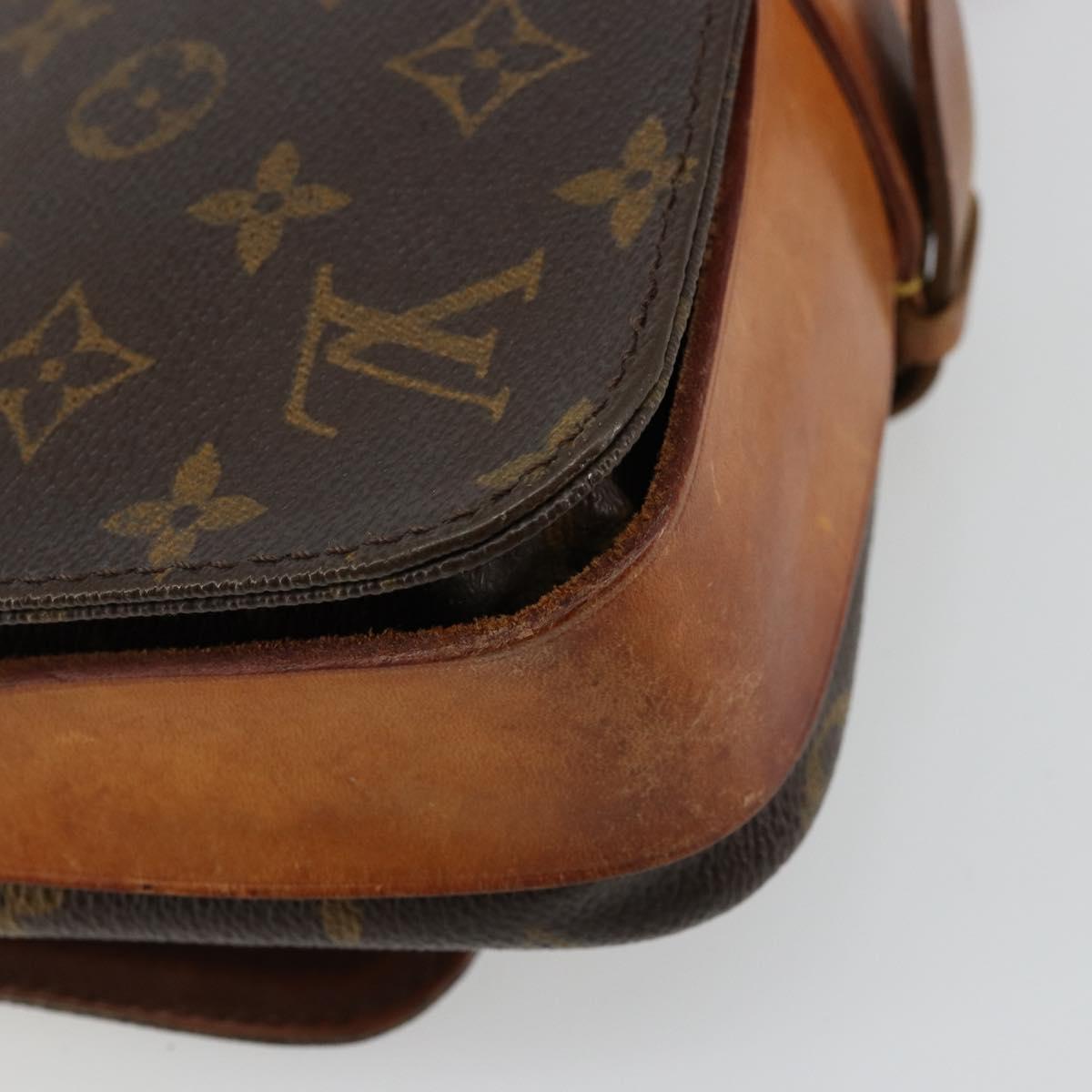 LOUIS VUITTON Monogram Cartouchiere MM Shoulder Bag M51253 LV Auth BA12277