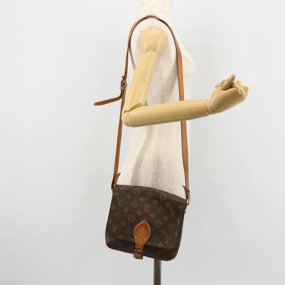 LOUIS VUITTON Monogram Cartouchiere MM Shoulder Bag M51253 LV Auth BA12277
