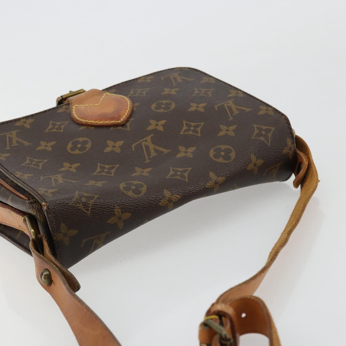 LOUIS VUITTON Monogram Cartouchiere MM Shoulder Bag M51253 LV Auth BA12277