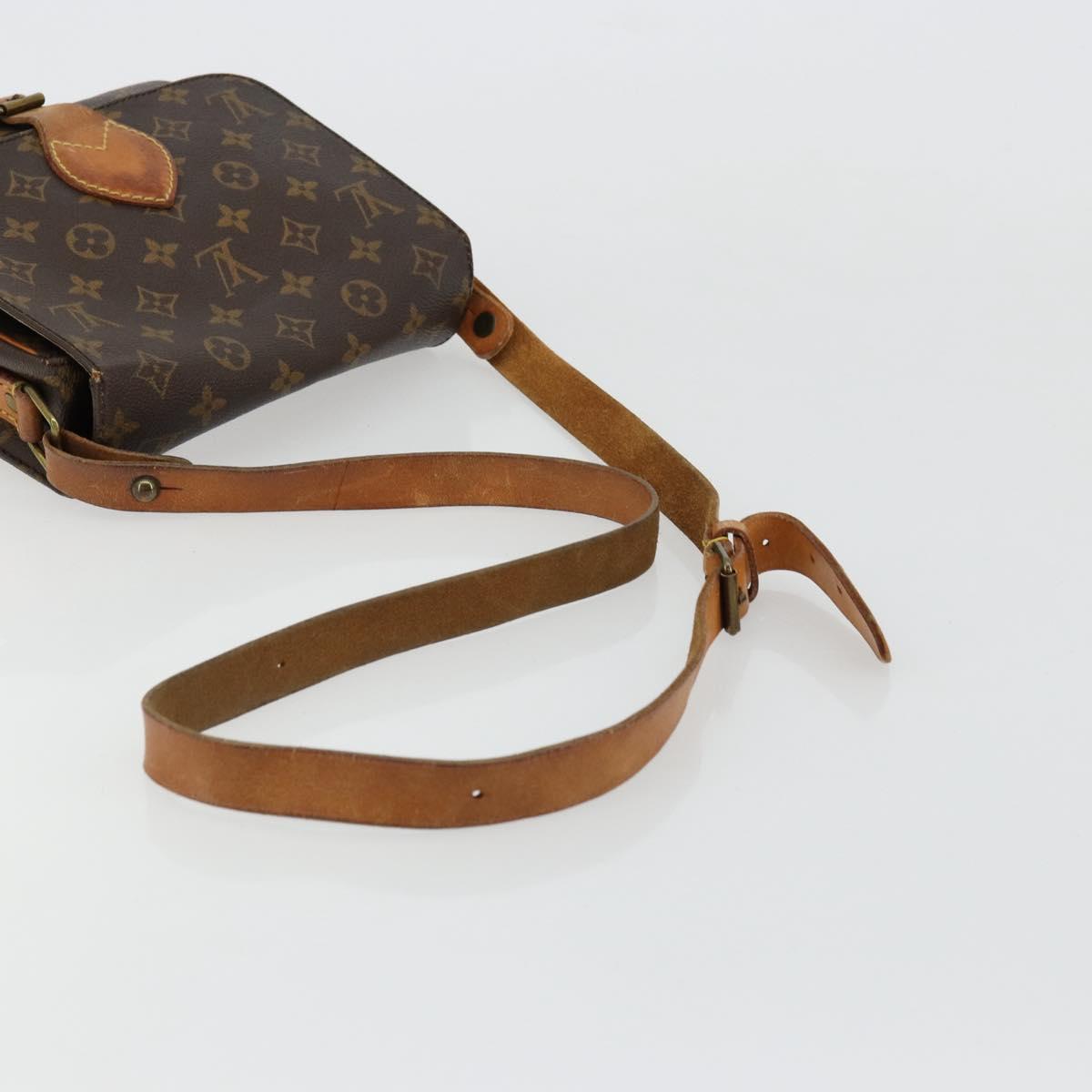LOUIS VUITTON Monogram Cartouchiere MM Shoulder Bag M51253 LV Auth BA12277