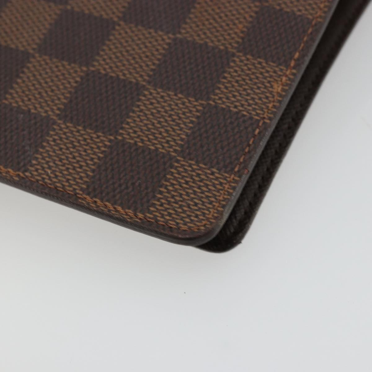 LOUIS VUITTON Damier Graphite Agenda MM Day Planner Cover R20242 LV Auth BA12280