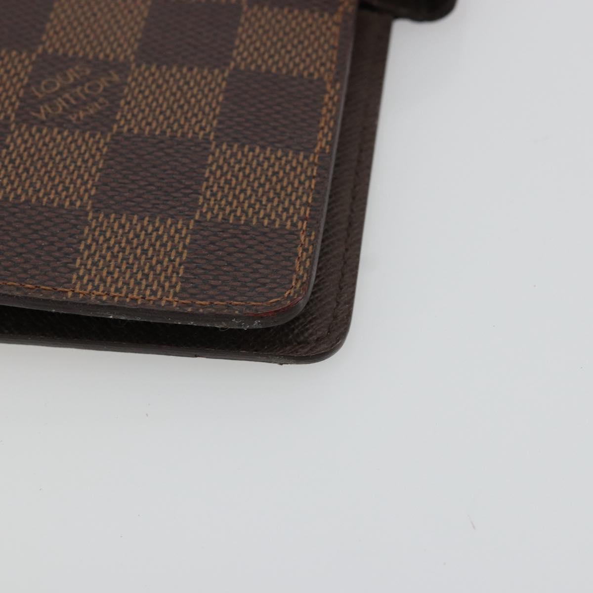 LOUIS VUITTON Damier Graphite Agenda MM Day Planner Cover R20242 LV Auth BA12280