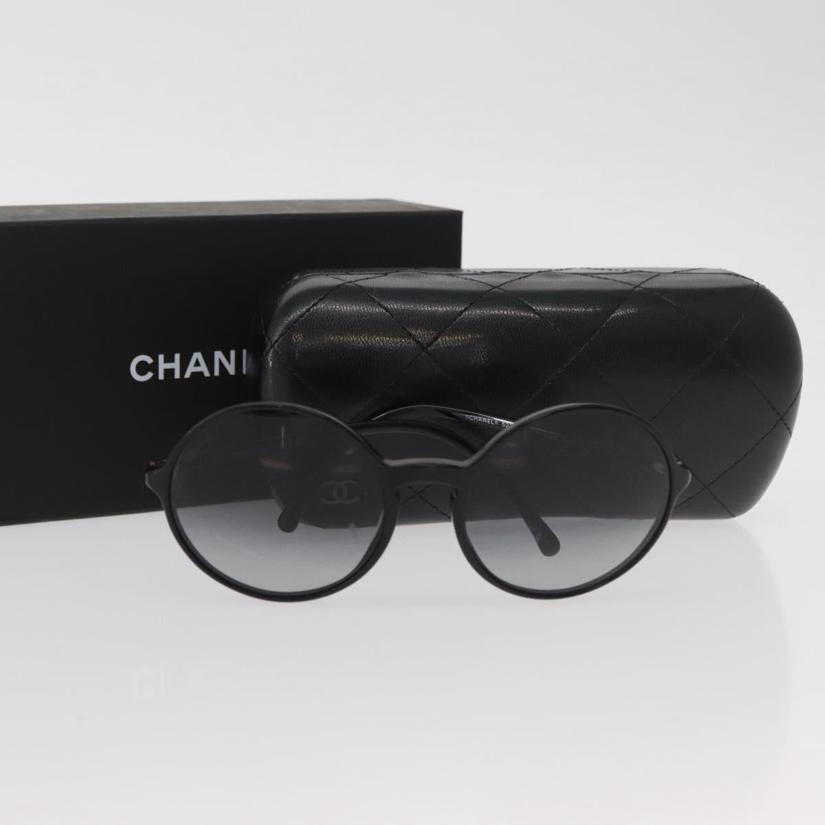 CHANEL Sunglasses plastic Black 5279-A CC Auth BA12282