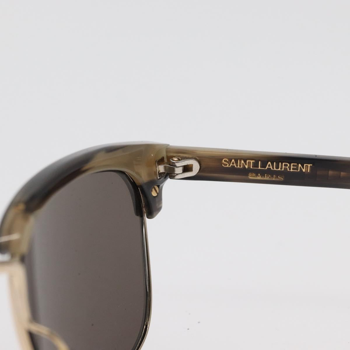 SAINT LAURENT Sunglasses plastic Beige SL5 Auth BA12284