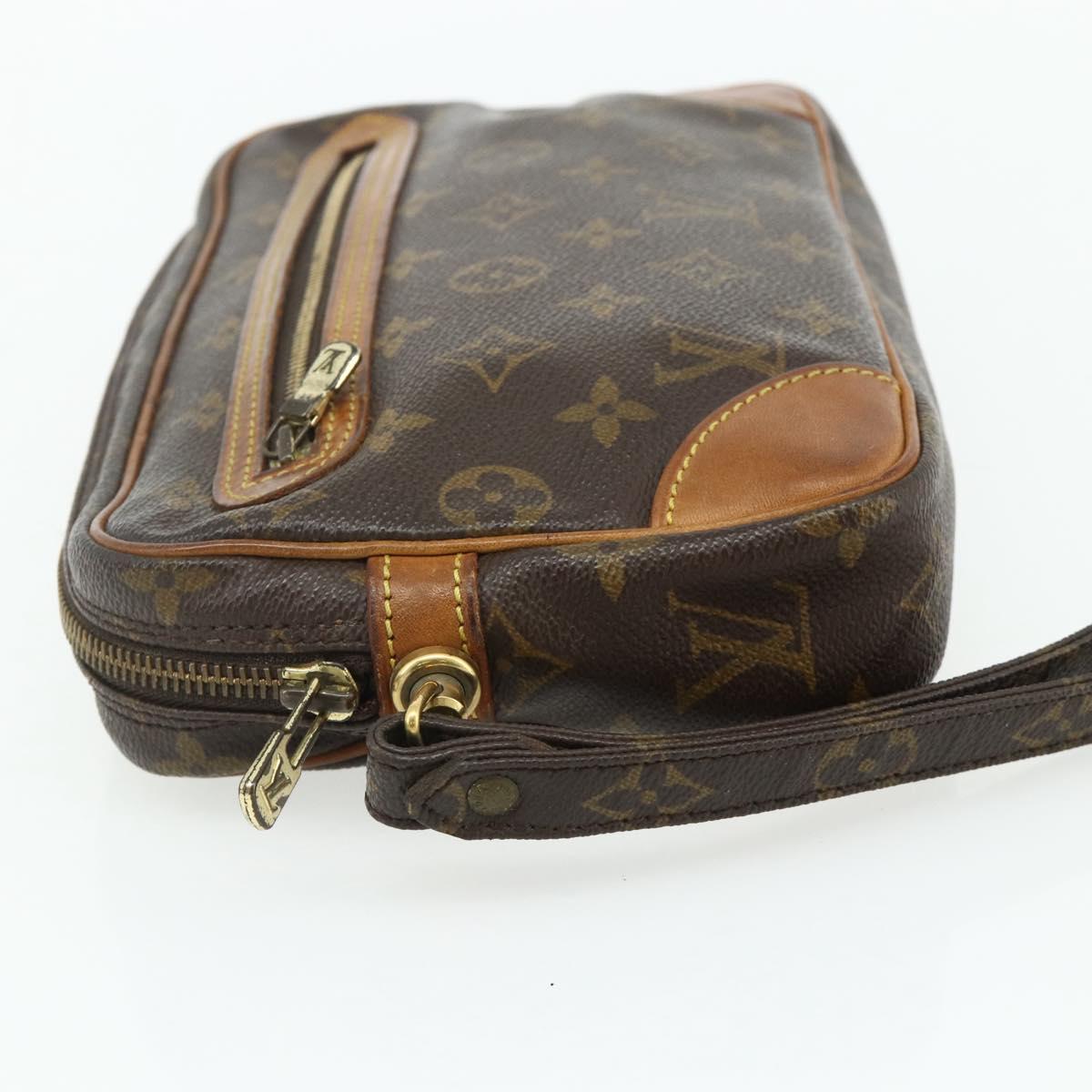 LOUIS VUITTON Monogram Marly Dragonne GM Clutch Bag M51825 LV Auth BA12298