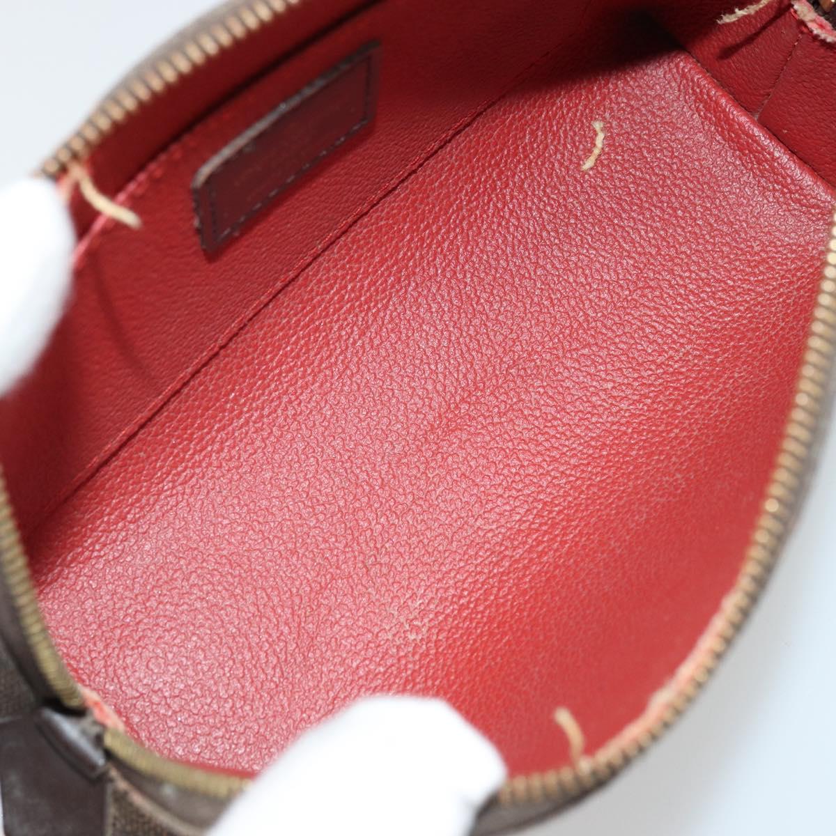 LOUIS VUITTON Damier Ebene Pochette Cosmetic PM Pouch N47516 LV Auth BA12307