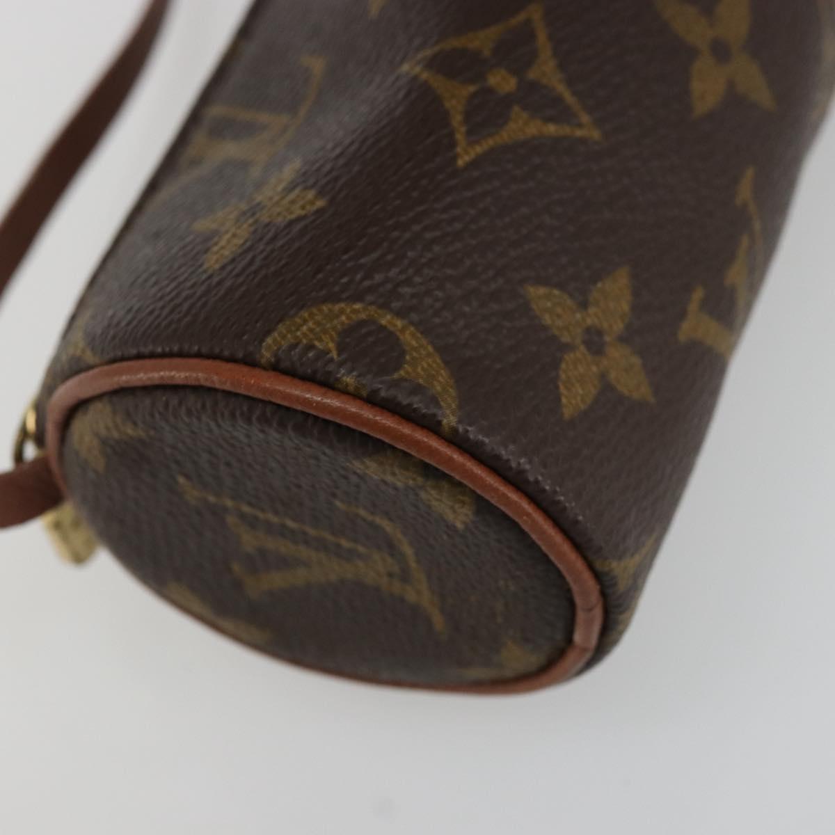 LOUIS VUITTON Monogram Papillon Pouch LV Auth BA12309