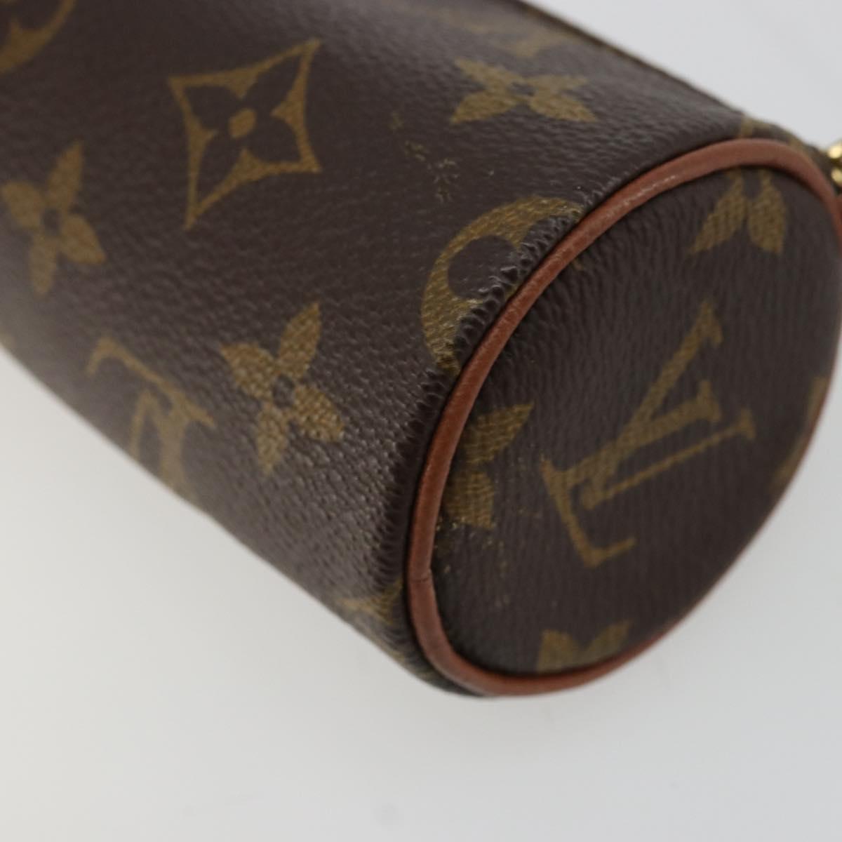LOUIS VUITTON Monogram Papillon Pouch LV Auth BA12309