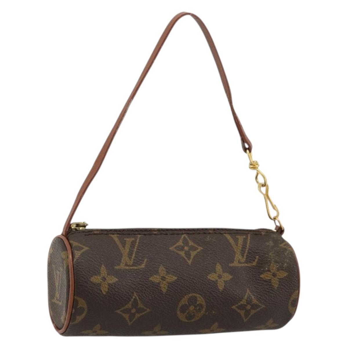 LOUIS VUITTON Monogram Papillon Pouch LV Auth BA12309
