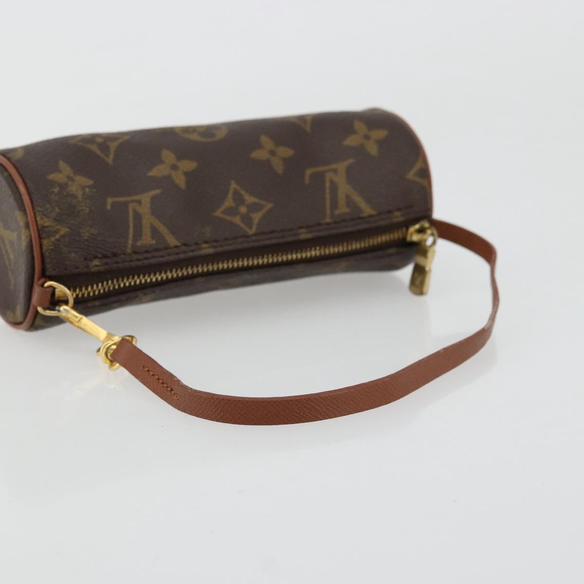 LOUIS VUITTON Monogram Papillon Pouch LV Auth BA12309